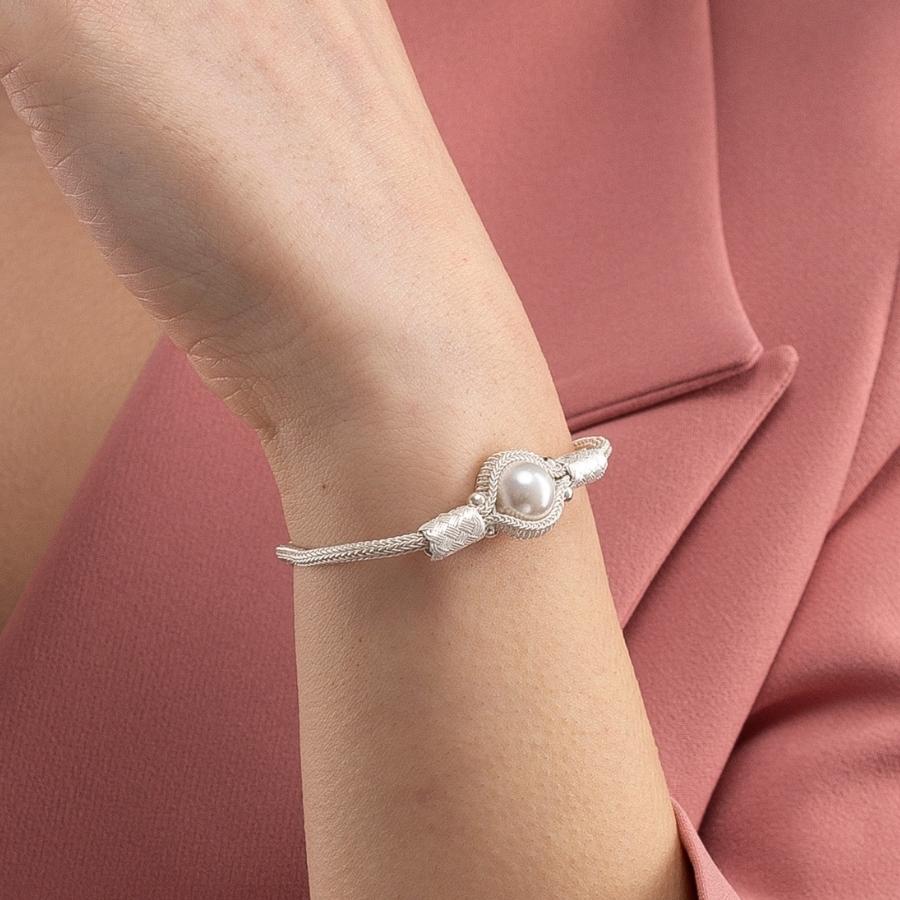 Kazaziye Pearl Silver Bracelet