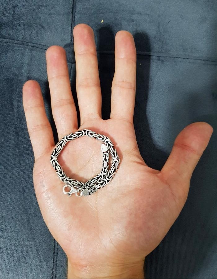 King Chain 5 mm Men’s Silver Bracelet