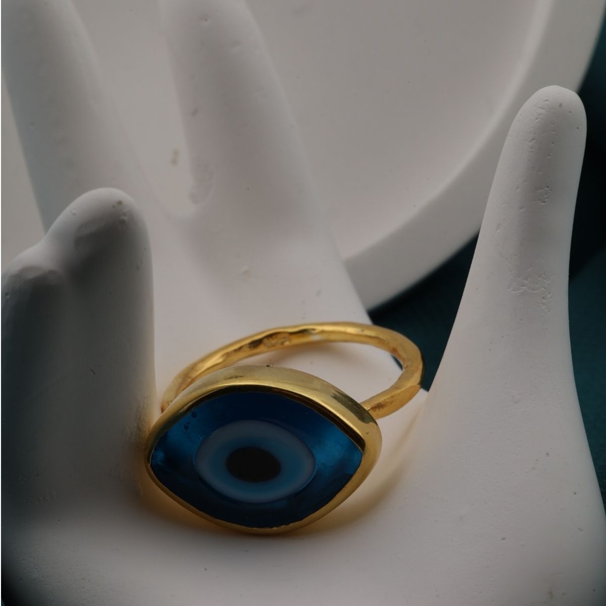 925 Sterling Silver Gold Evil Eye Set