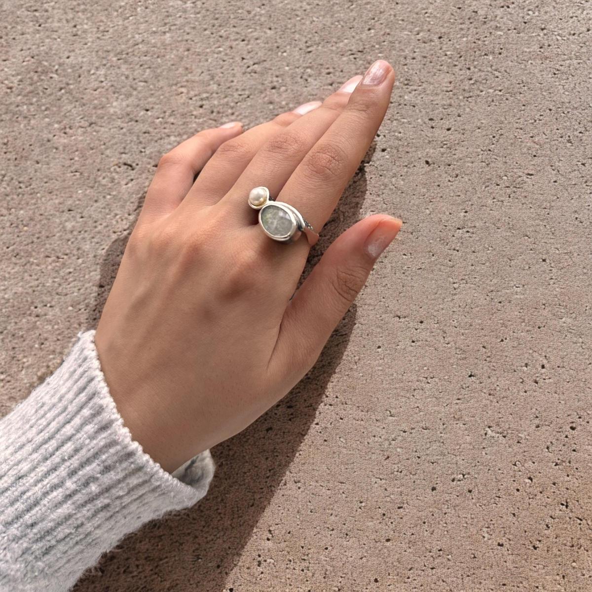 Labradorite Stone Ring