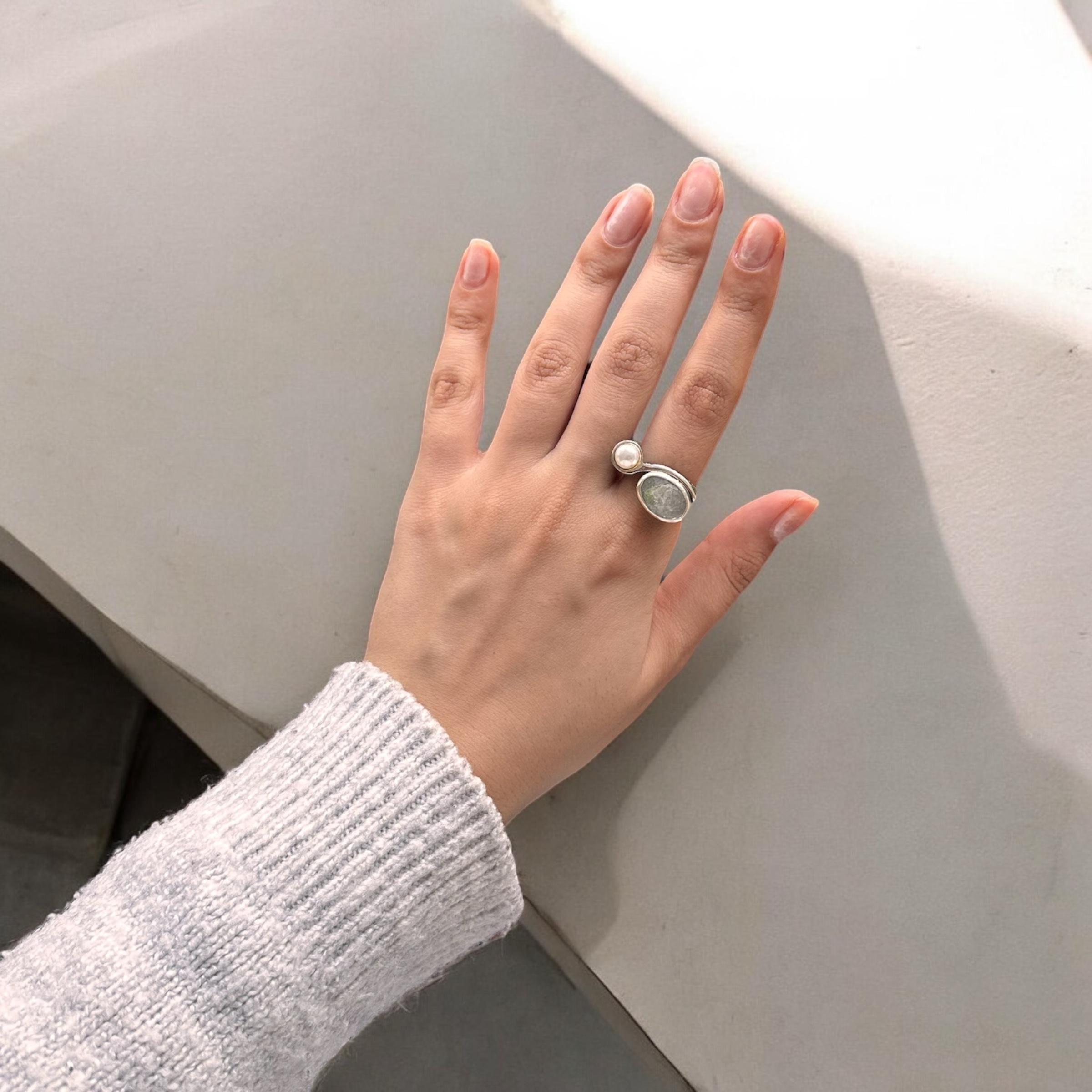 Labradorite Stone Ring