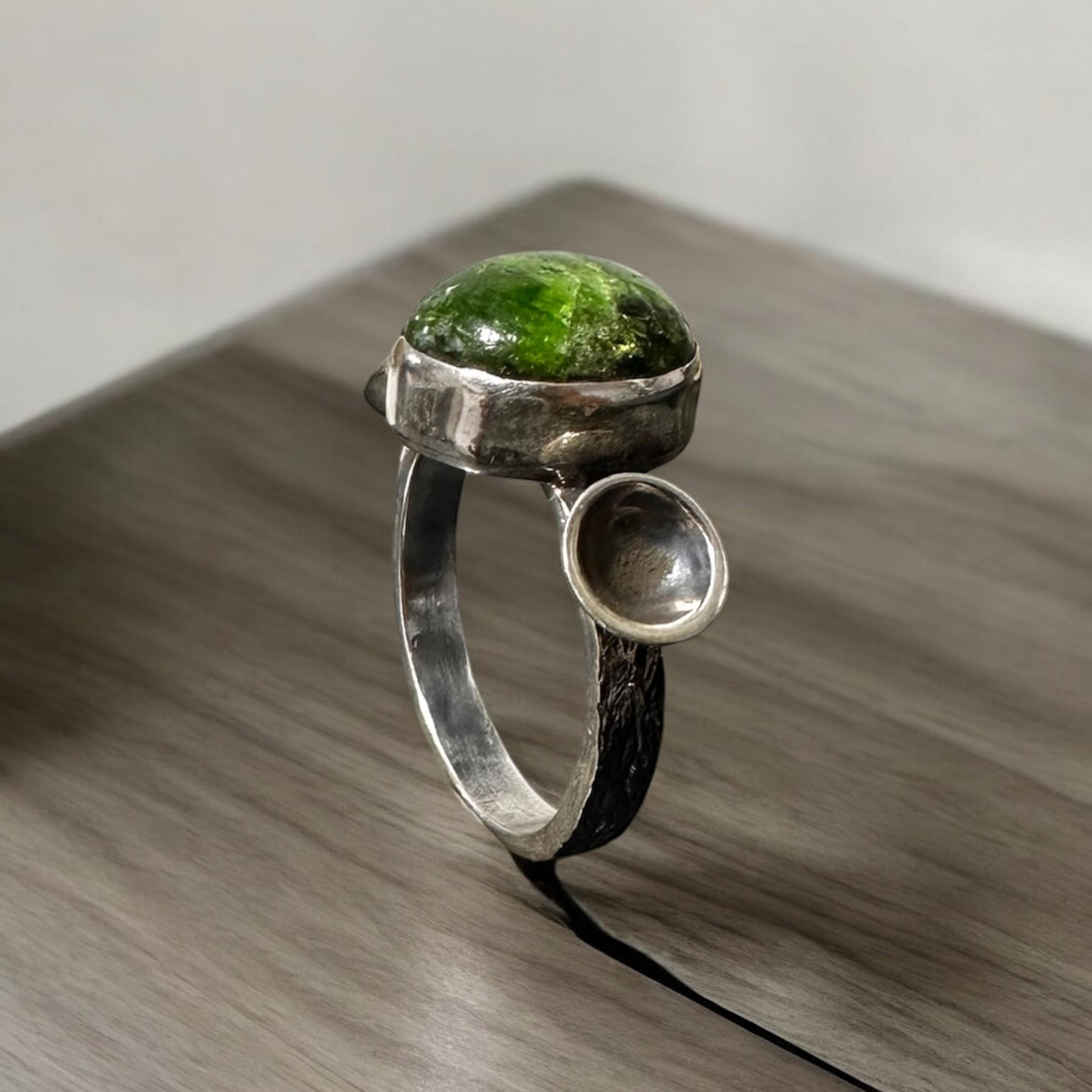 Modern Pearl Ring