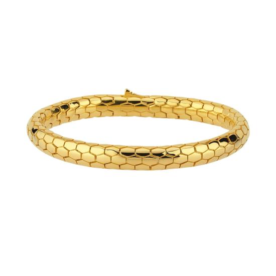 925 carat Snake Gold Plated Vip Silver Bracelet