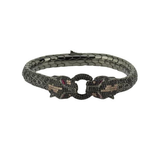 925 sterling Snake Mixed Tiger Vip Silver Bracelet