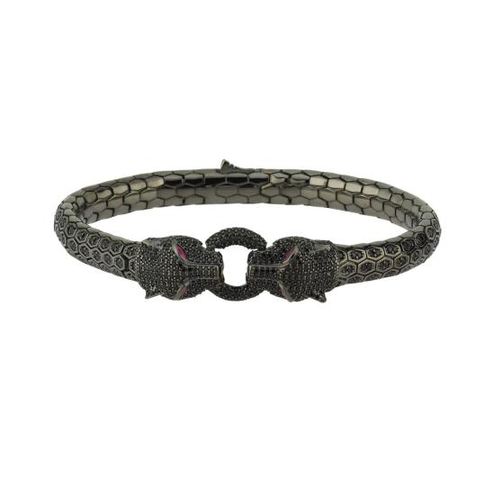 Snake Series Unisex Vip Collection Silver Bracelet