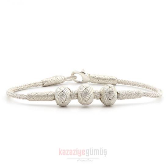 Kazaziye 5 Ball Oxide Bracelet